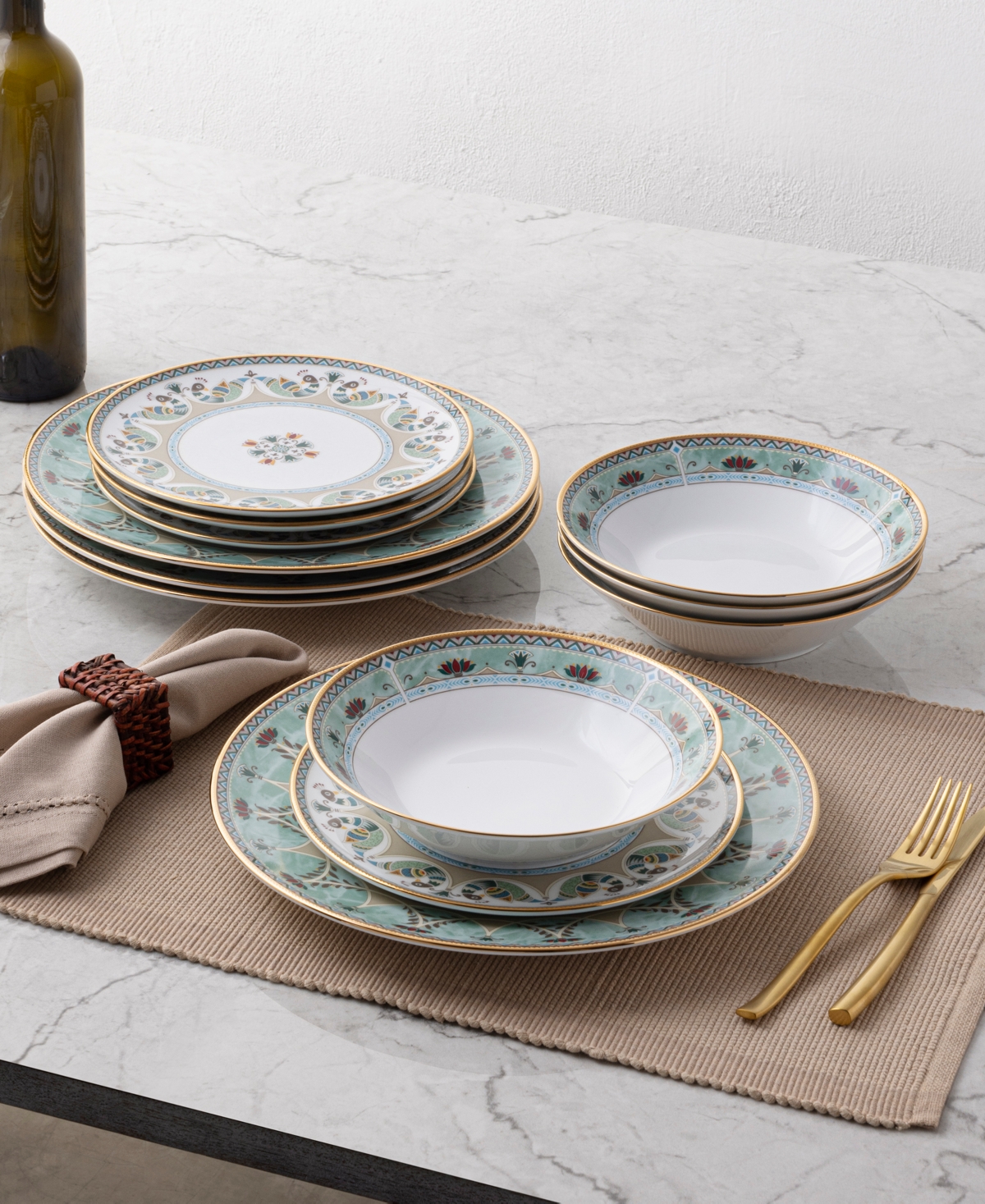 Noritake Serene Garden 12 Piece Set, Service for 4