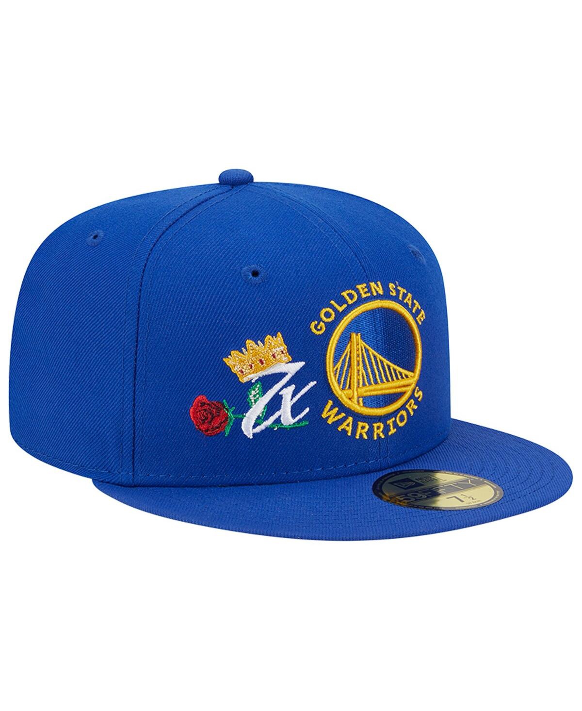Men's New EraGolden State Warriors Crown Champs 59FIFTY Fitted Hat - Royal