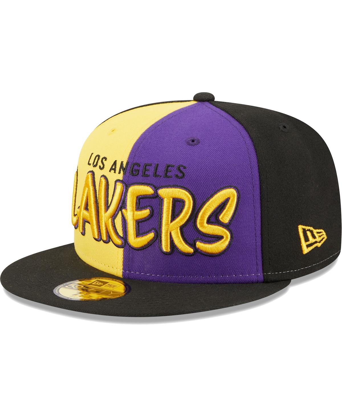 Men's New Era Gold Los Angeles Lakers Pop Front 59FIFTY Fitted Hat - Gold