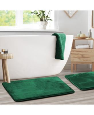 Non-Slip, Ultra Soft Plush, Memory Foam Bath Rug - Large 20"x32" - 2 Pack