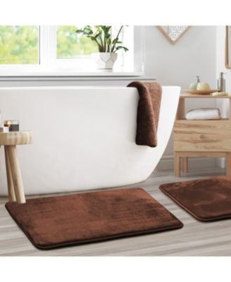 Non-Slip, Ultra Soft Plush, Memory Foam Bath Rug - Large 20"x32" - 2 Pack