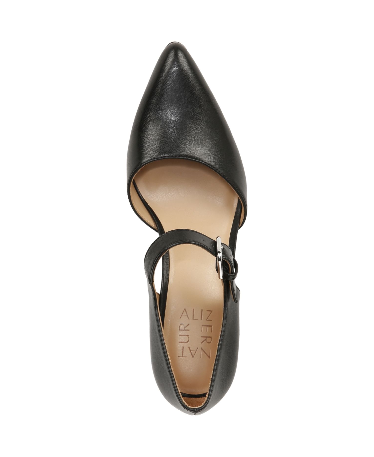 Women's Pixie Mary Jane Pointed Toe Block Heel Pumps