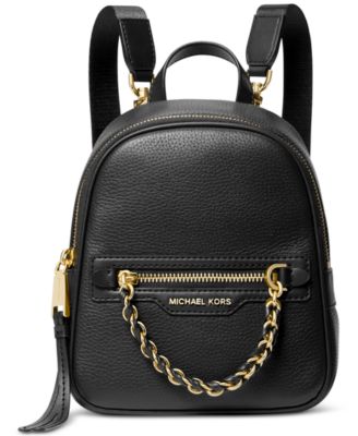 Michael kors mini backpack black sale