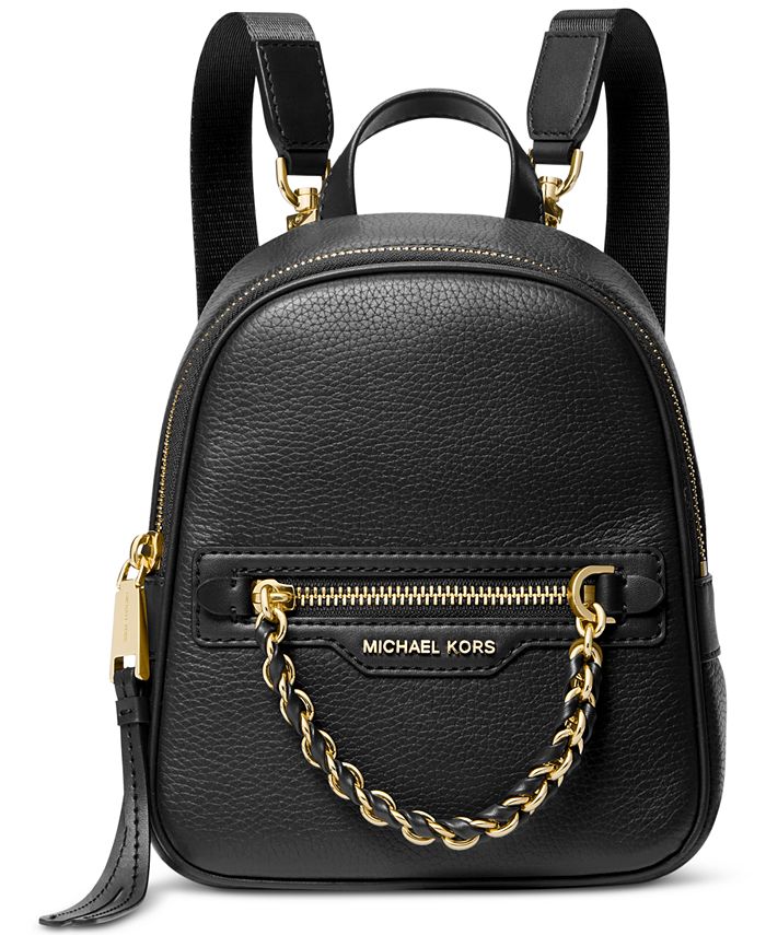 Michael Kors Elliot Extra Small Leather Convertible Messenger Backpack ...