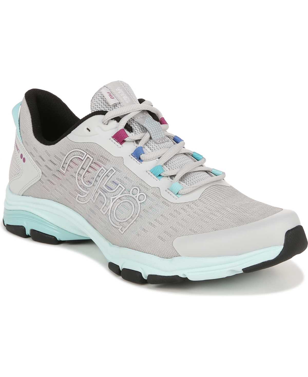 Women's Vivid Pro Training Sneakers - Grey Mesh Fabric/Faux Leather