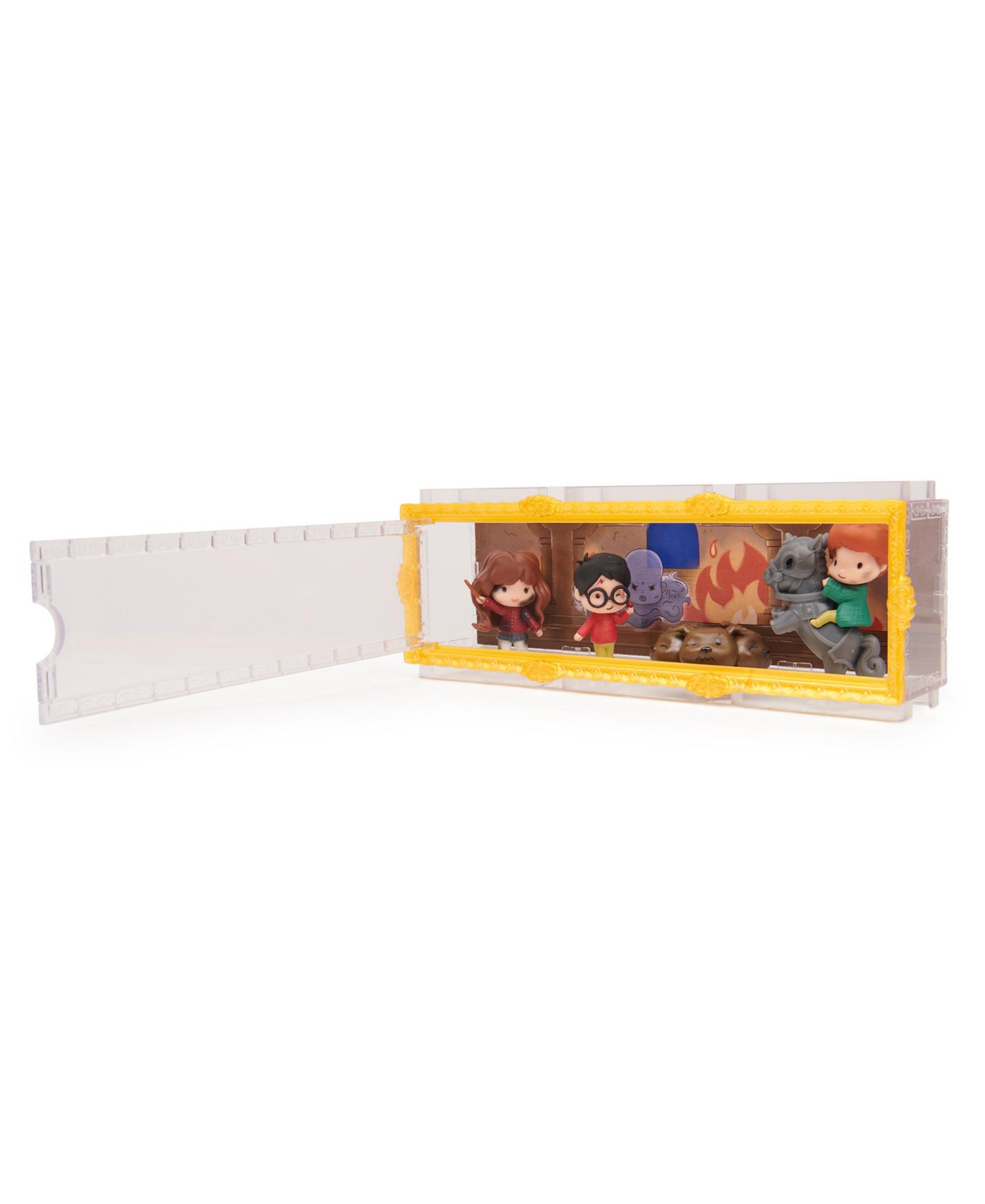 Детские фигурки Wizarding World Harry Potter, Micro Magical Moments Scene Gift Set with Exclusive Harry, Hermione, Ron, Fluffy Figures — фото 4