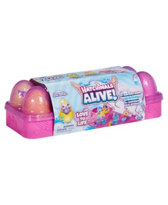 Hatchimals Alive, Egg Carton Toy with 5 Mini Figures in Self-Hatching Eggs