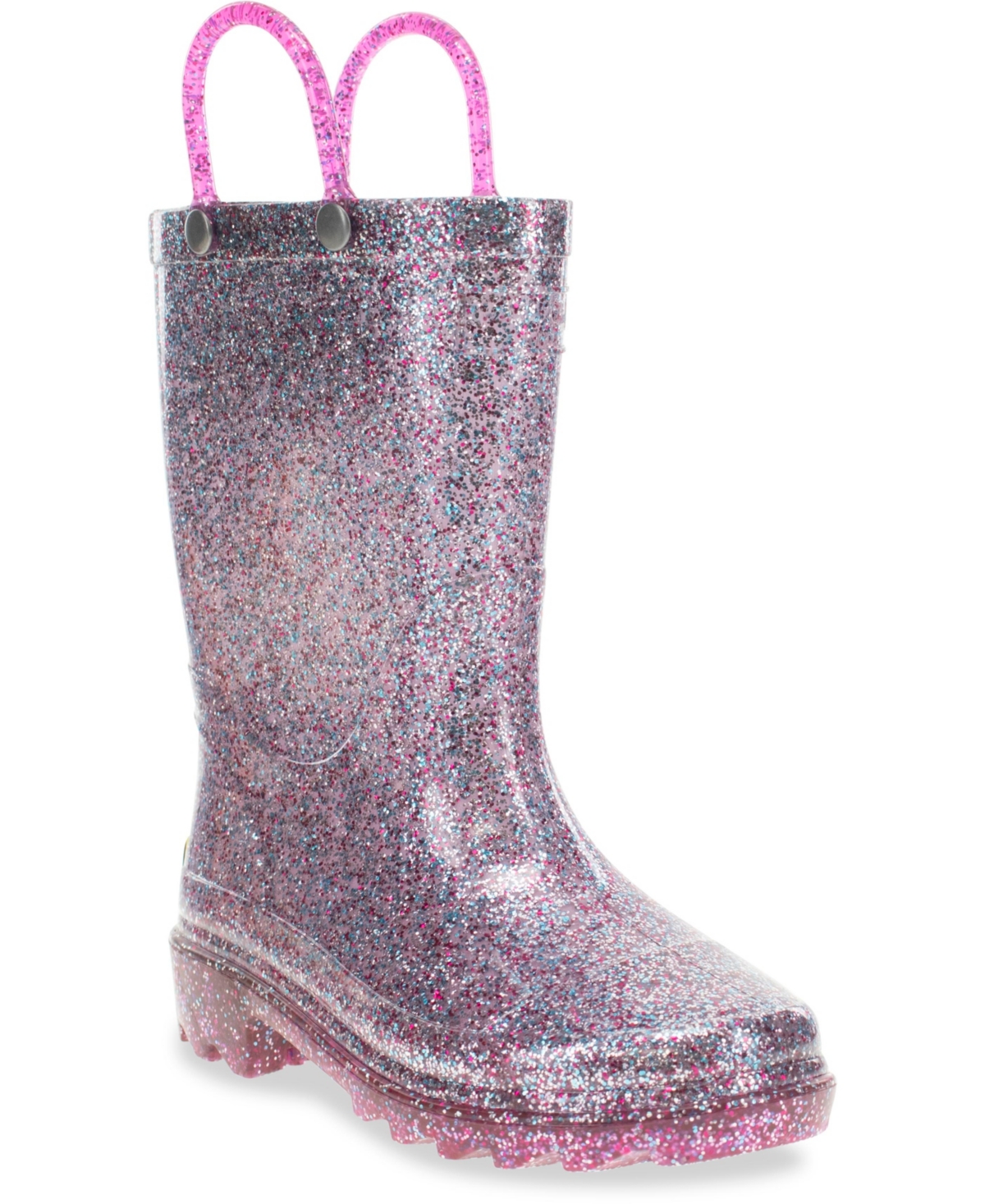 Toddler & Little Girl's Glitter Lighted Rain Boot