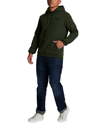 Puma Men's Embroidered Logo Hoodie Blue Size Medium