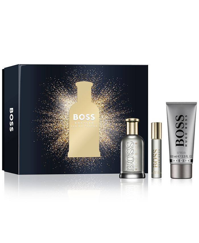 Hugo Boss Men's 3-Pc. BOSS Bottled Eau de Parfum Gift Set - Macy's