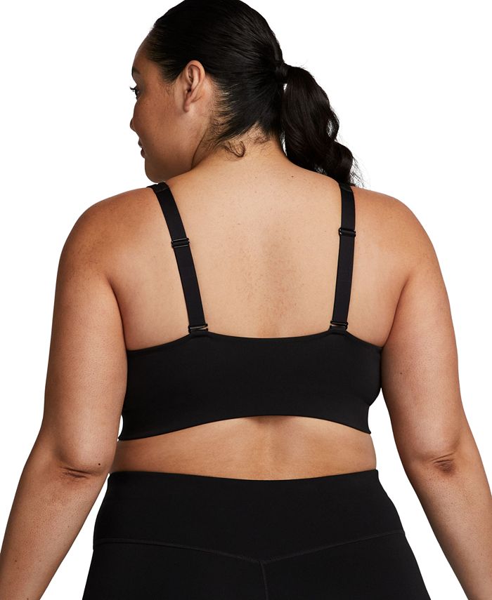 Nike Plus Size Active Indy Plunge Cutout MediumSupport Padded Sports Bra Macy's