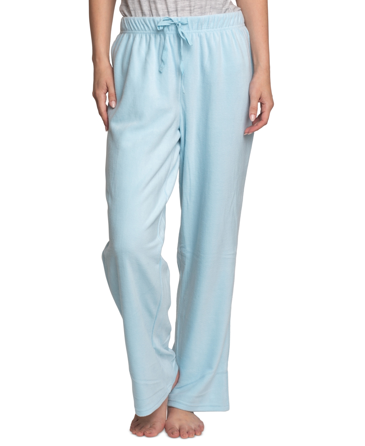 Women's 2-Pk. Stretch Fleece Lounge Pajama Pants - Blue Snowflakes