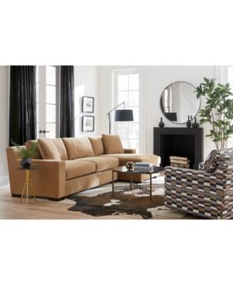 Furniture Marristin Fabric Sectional Collection Created For Macys In Charcoal