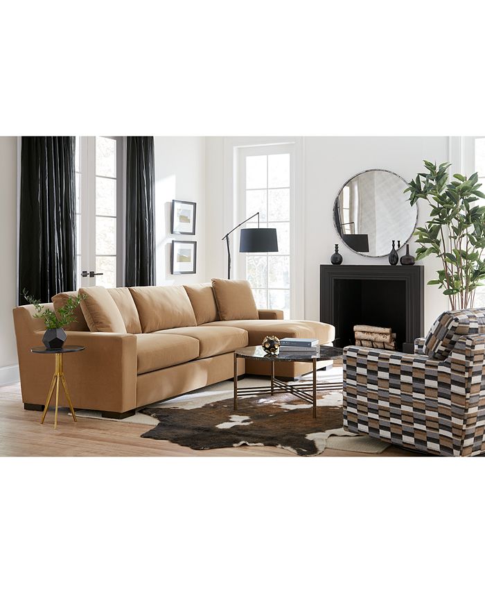Furniture Marristin Fabric Sectional Collection, Created for Macy's ...
