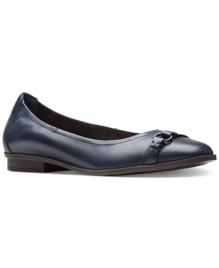 Clarks Women's Lyrical Sky O-Ring Strapped Ballet Flats - Macy's