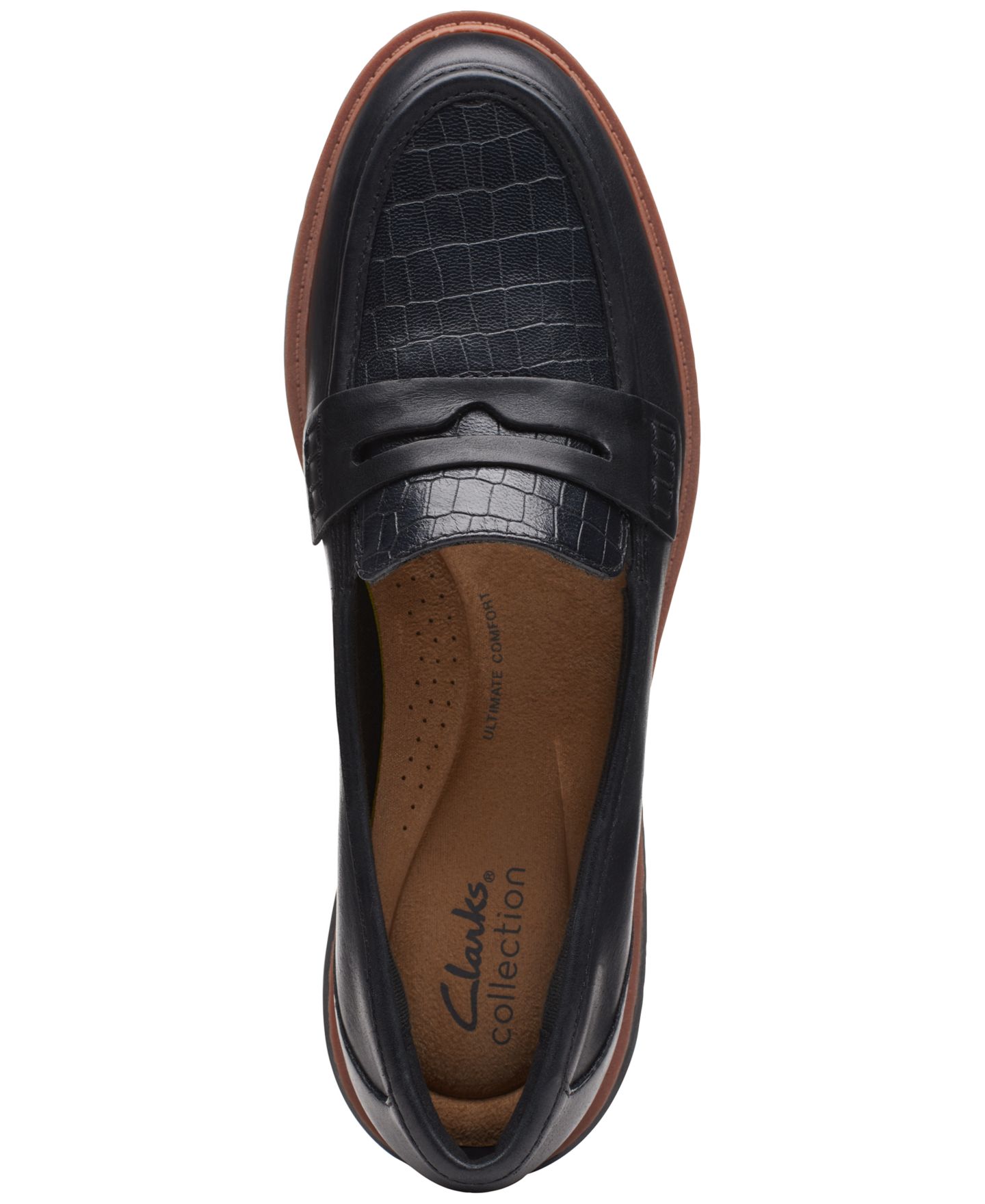 Женские туфли Clarks Westlynn Ayla Round-Toe Penny, цвет: Чёрный — фото 4