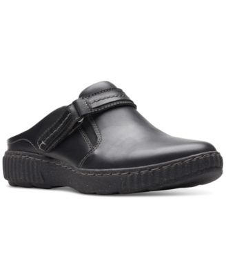 Clarks - Women's Caroline May Top-Stitched Strapped Clogs