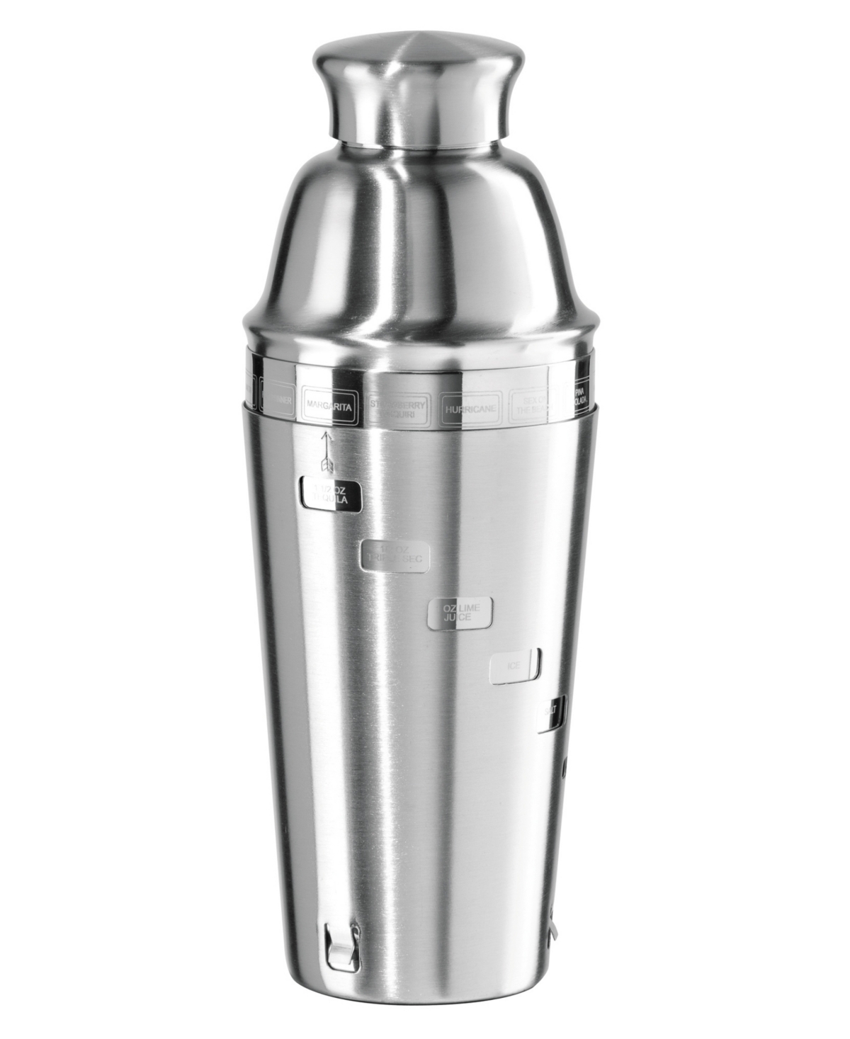 Oggi 1 Litre Dial-a-drink Cocktail Shaker In Stainless Steel