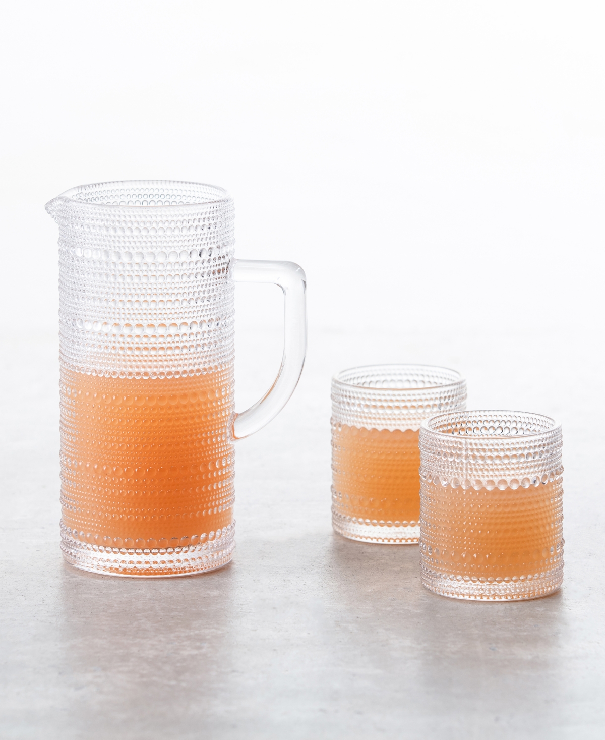 Fortessa JupiterPitcher oz, Dof (double old fashioned) oz, Set of 7 - Clear