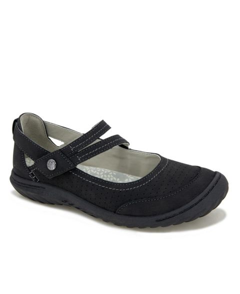 JBU Women's Fawn Casual Flat Mary Jane Shoe, цвет: Чёрный