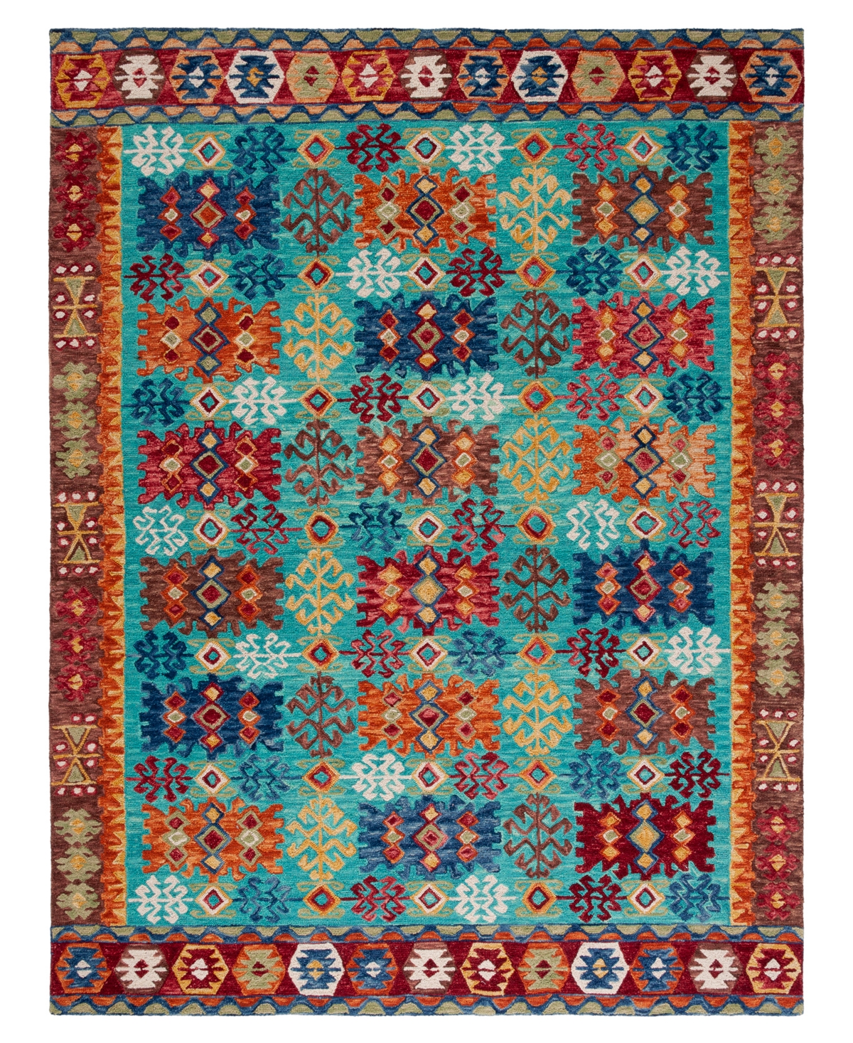 Safavieh Aurora APN503 10' x 14' Area Rug - Blue, Red