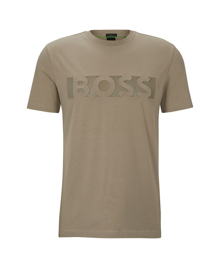 Hugo Boss Men's Embossed-Logo Artwork T-shirt - Macy's