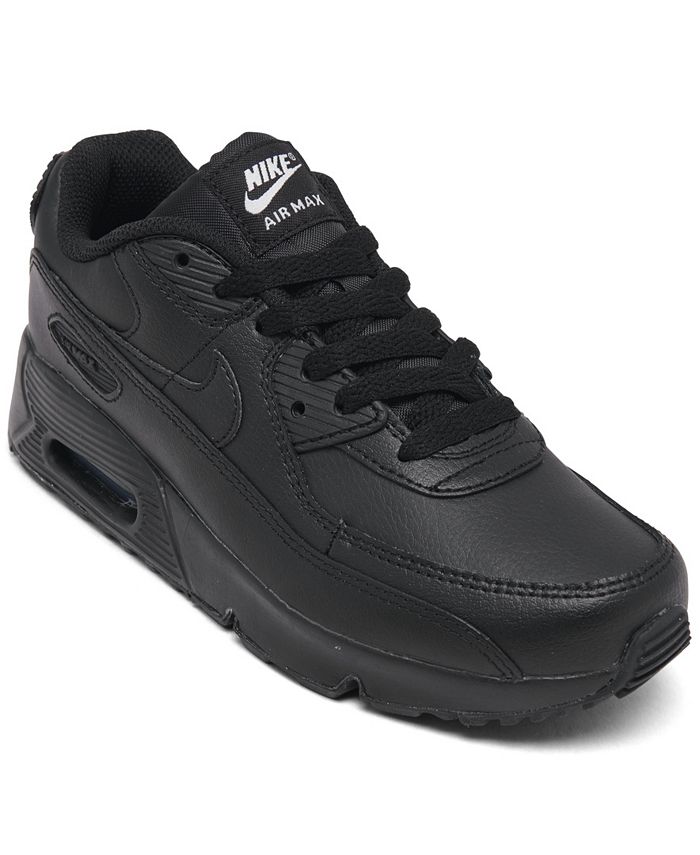 Nike Little Kids Air Max 90 Leather Running Sneakers from Finish