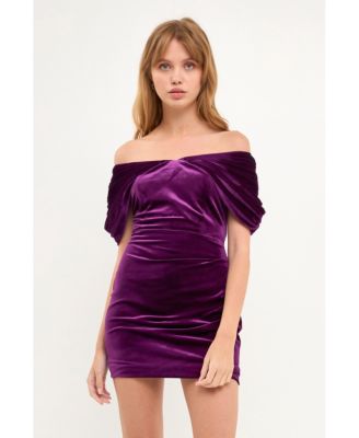 Women's Velvet Mini Dress