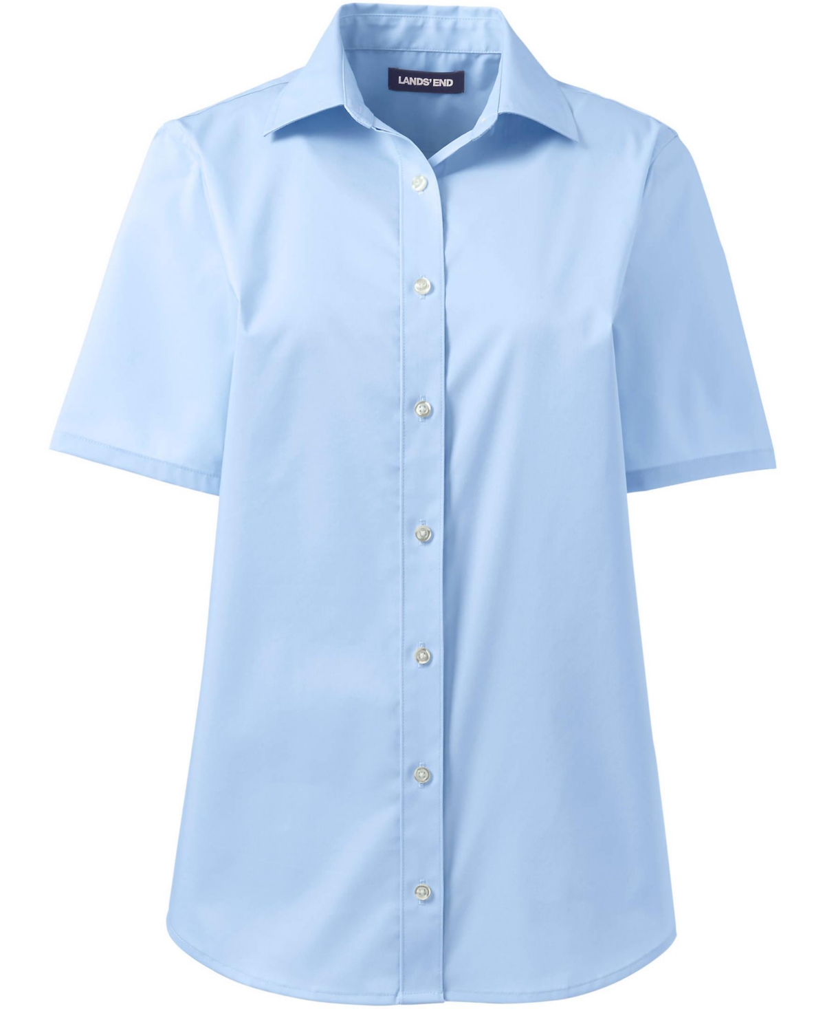 Lands' End Women's School Uniform No Gape Short Sleeve Stretch Shirt