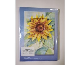 Wizardi Counted Cross Stitch Kit - Greetings Card Winter 6232 By Orchidea, Complete Kit With Zweigart Aida & DMC Floss