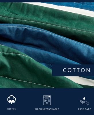 Knots Cove Cotton Reversible 3 Piece Quilt Set, King