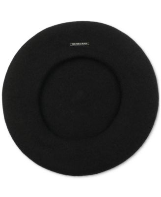 Women's Bar Logo Felt Beret Hat