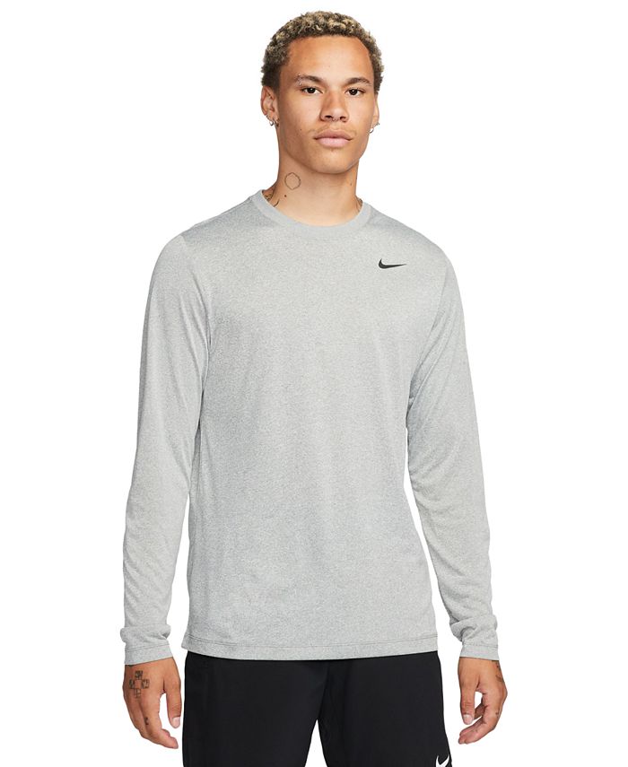 Nike Men's Relaxed-Fit Long-Sleeve Fitness T-Shirt - Macy's