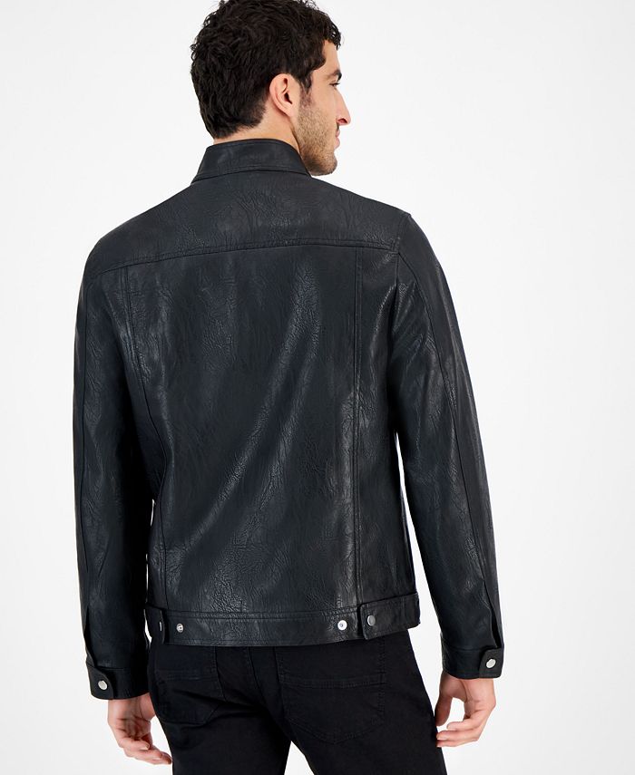 I.N.C. International Concepts Men's Zip-Front Biker Jacket, Created for ...