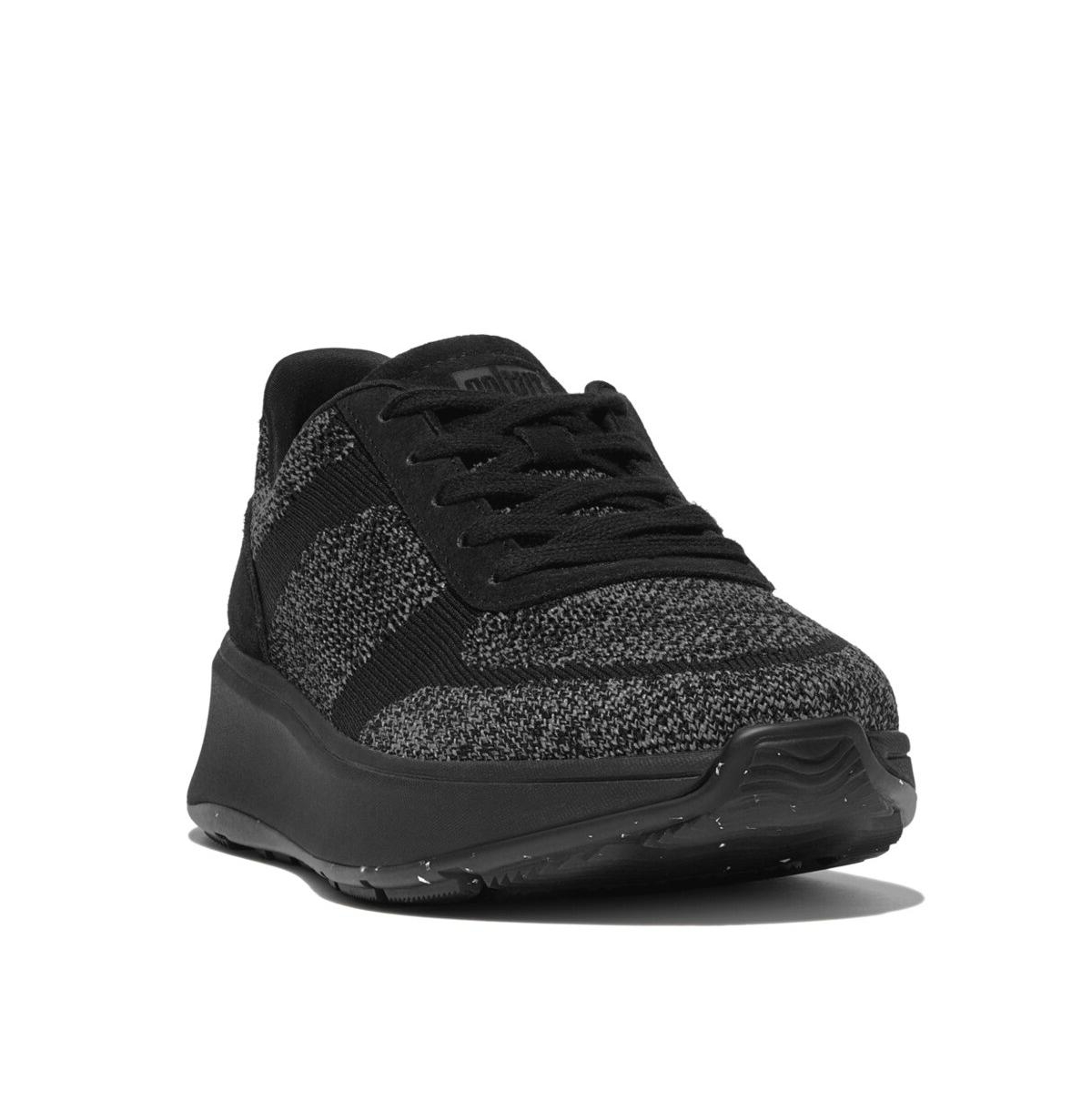 Fitflop F-mode Platform Sneaker In All Black
