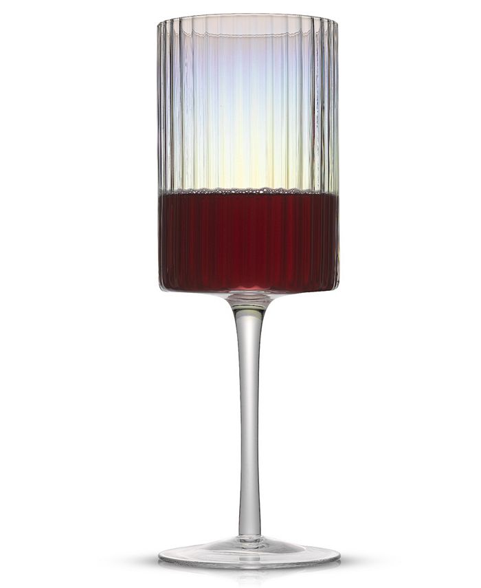 JoyJolt Christian Siriano Chroma Iridescent Red Wine Glasses Macy's