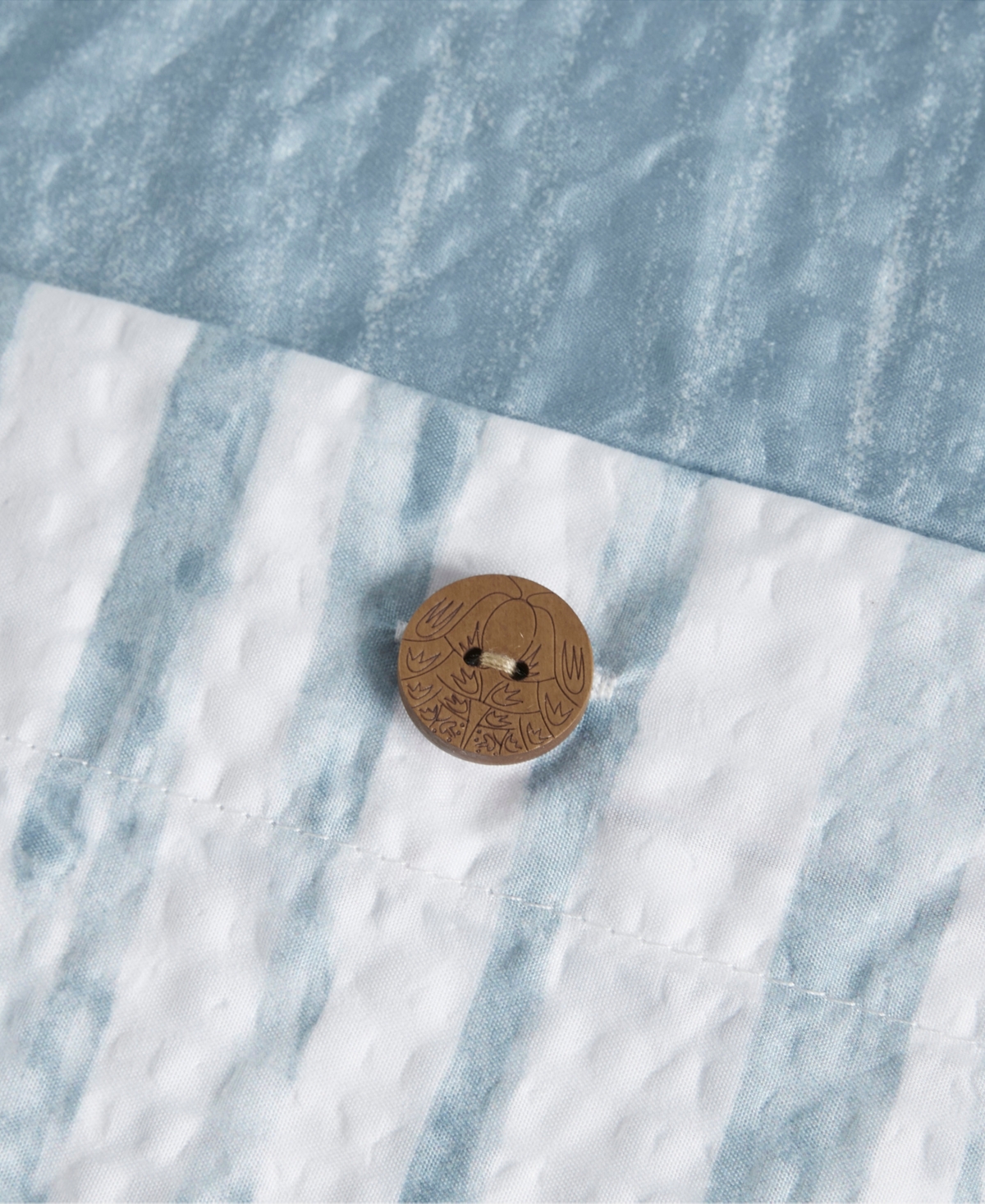 Natori Brush Stroke Oversized Reversible Seersucker 3 Piece Mini Set,