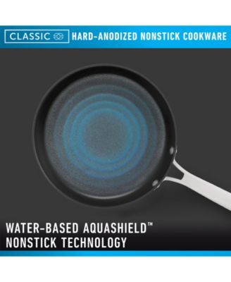 Calphalon Classic Hard-Anodized Nonstick Cookware 14-Piece Pots and Pans Set with No-Boil-Over Inserts