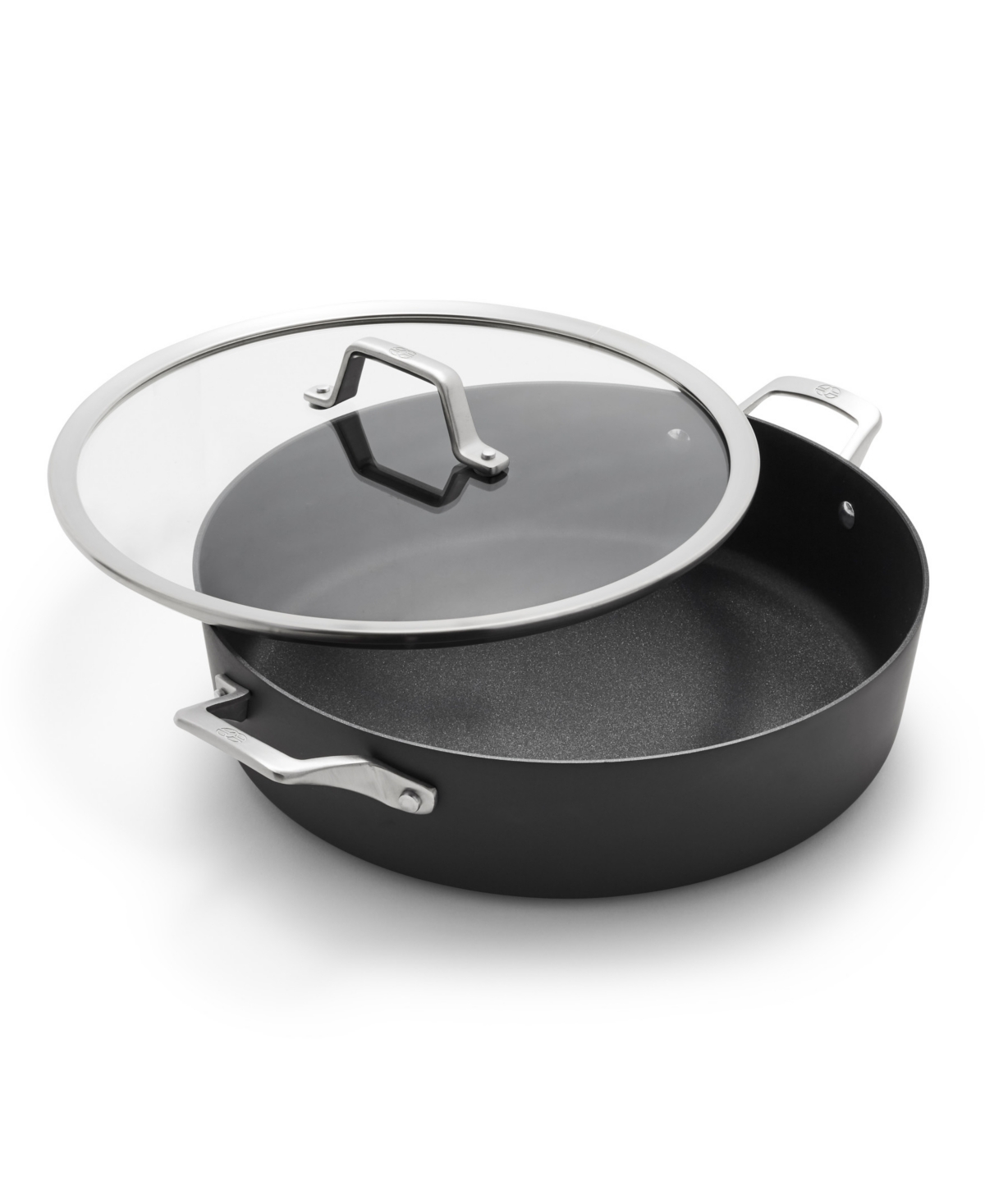 CALPHALON PREMIER HARD-ANODIZED NONSTICK 7 QUART SAUTEUSE WITH LID 