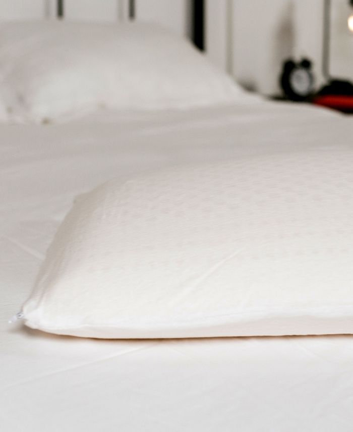 eLuxury Natural Foam Latex Pillow, Pack of 2, Queen Macy's