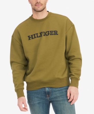 Tommy Hilfiger Men s Embroidered Monotype Logo Fleece Sweatshirt Macy s