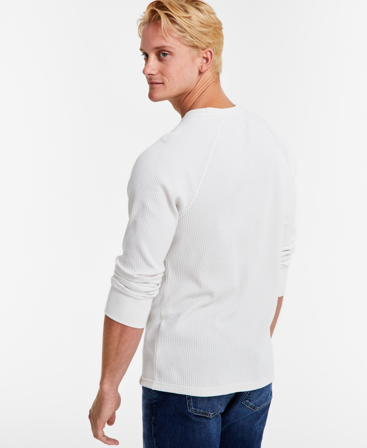 Sun + Stone Men's Long-Sleeve Thermal Shirt, Created for Macy's