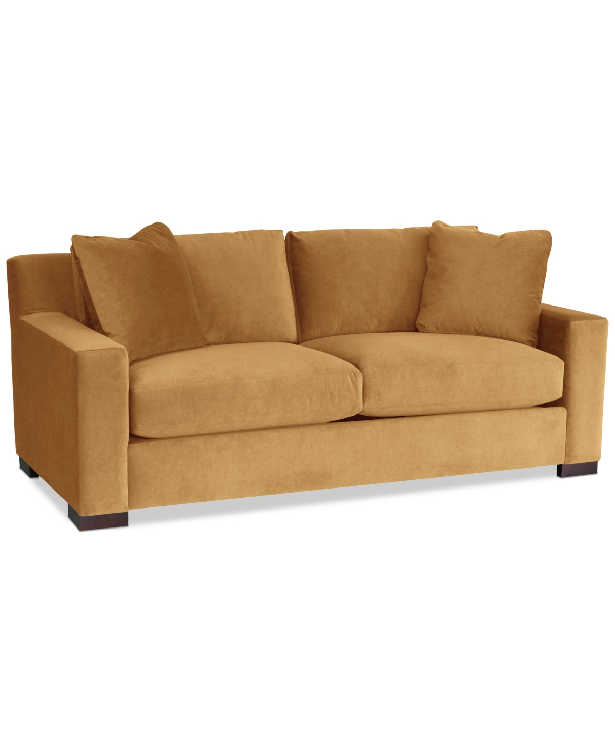 Furniture Marristin 79" Fabric Apartment Sofa, Created For Macy's In Dark Camel