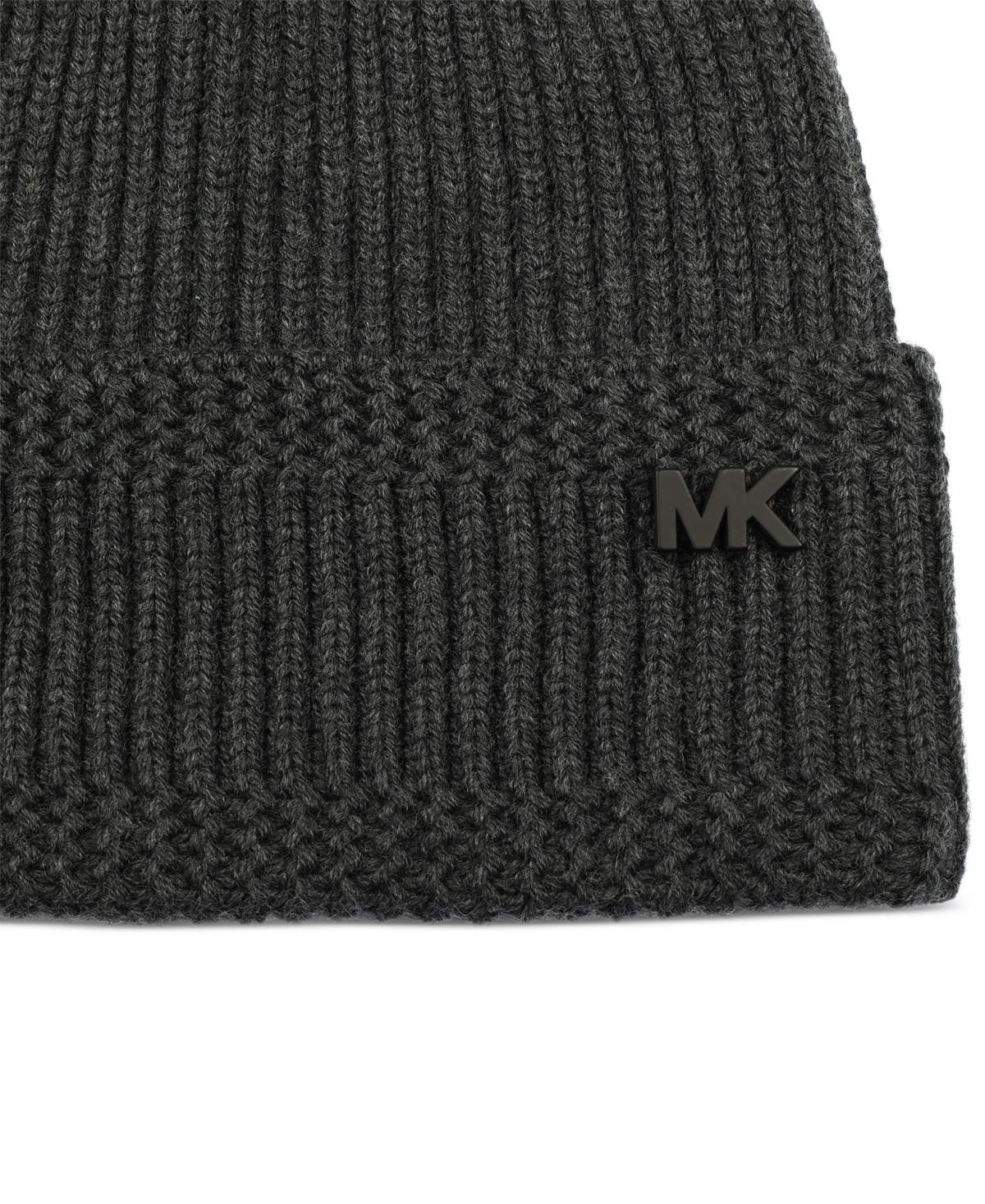 Michael Kors Men's Racked Ribbed Cuffed Logo Hat