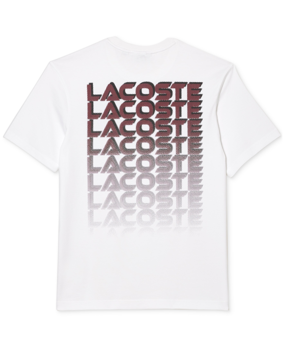 Lacoste Men's Relaxed-fit Global Logo Graphic T-shirt In White