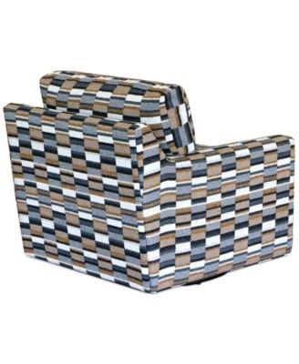 CLOSEOUT! Marristin 35" Fabric Swivel Chair, Created for Macy's