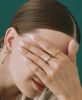 Chain Link Statement Ring in Gold Vermeil or Sterling Silver, Created for Macy's