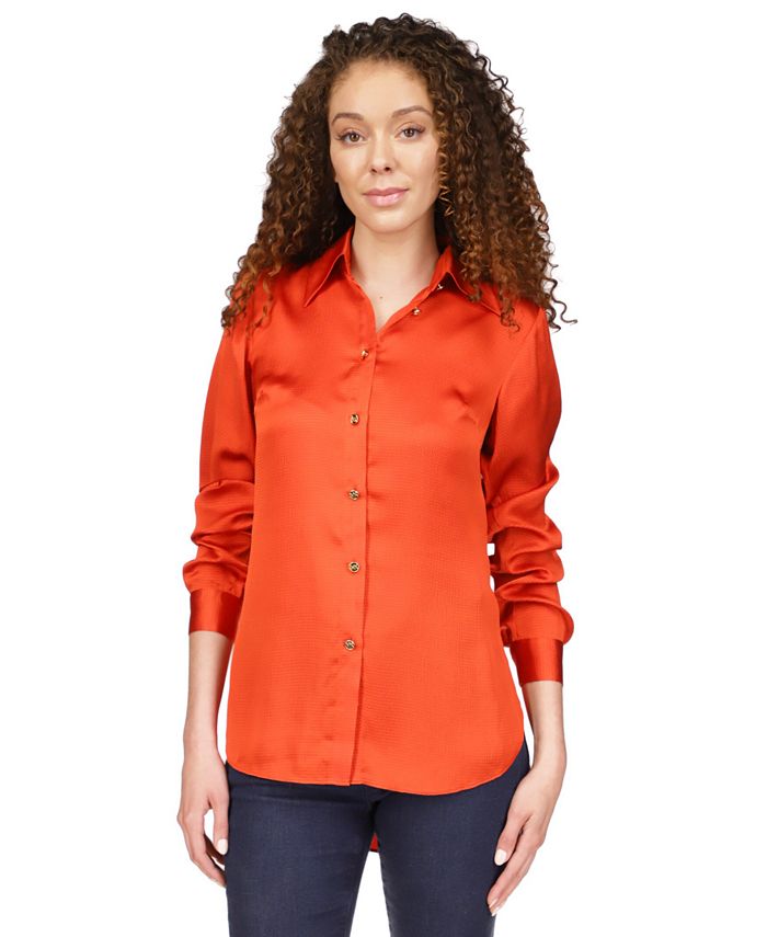 Michael kors button down shirt women's sale