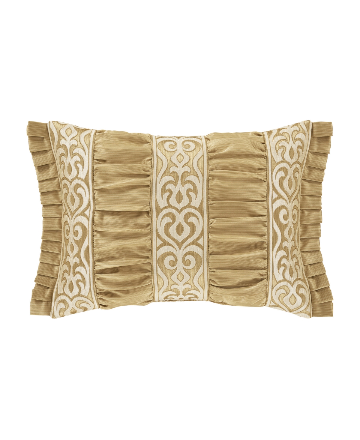 J Queen New York Lazlo Boudoir Decorative Pillow, 15" X 20" In Gold