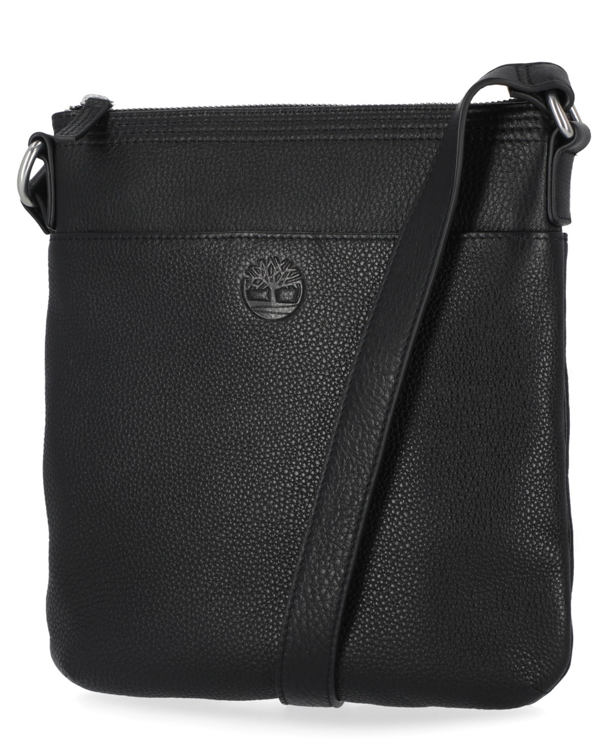 Small Leather Crossbody Shoulder Bag - Cognac